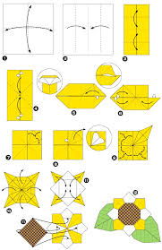Satu dari kertas origami ini akan membentuk tangkai, jadi anda mungkin ingin untuk memilih kertas berwarna coklat atau hijau. Origami Bunga Matahari