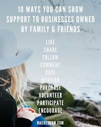 10 Ways You Can Show Support To Businesses Owned By Family And Friends Supportive Friends Quotes Support Small Business Quotes Business Motivational Quotes