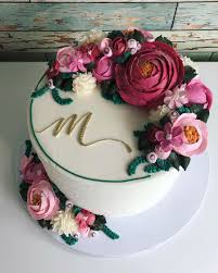 108 Likes 3 Comments Madison Golden Rooster Cakes On Instagram Buttercream D R E A M S Happy Sunday Floral Cake Beautiful Cakes Cake