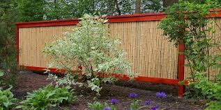 A sliding gate is constructed using a steel frame and base and can be lined with timber panels or pickets to match your decorative fencing. Bamboo Rolled Fencing Landscaping Network