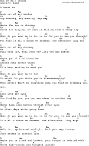 Song Lyrics With Guitar Chords For Box Of Rain Guitar Lessons Songs Song Lyrics And Chords Guitar Songs
