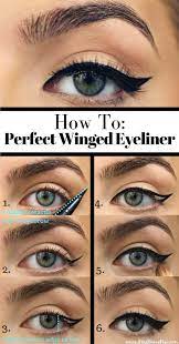 How To Do Winged Eyeliner Your Eyeliner Will Be So Even And Sharp You Could Fly Away On Those Wings Makeup Secret Eyeliner Tutorial Perfect Winged Eyeliner