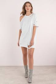 Torn Apart White T Shirt Dress White Tee Shirt Dress Distressed Dress Distressed T Shirt Dress