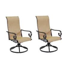 Garden Treasures Rollingsford 2 Count Bronze Aluminum Patio Dining Chairs Patio Dining Chairs Aluminum Patio Dining Chairs