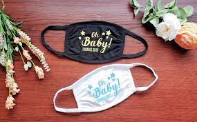 Baby Shower Face Masks Oh Baby Coming 2020 2021 Mommy Etsy Baby Shower Funny Baby Shower Activities Custom Baby Shower
