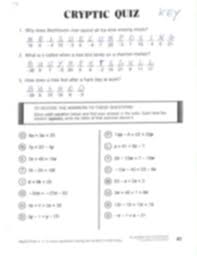 4 27 16 Answer Key Cryptic Quiz K E 1 Why Does Beethoven Now Spend All His Time Erasing Music Itji L S D Delqjijzqiljz 1664 36 97205 Answer Keys Answers Quiz