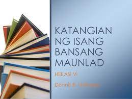 Alamin kung ano ang tamang batayan ng pagiging sa dios ayon sa biblia.kagustuhan ba ng dios na maunlad ang mga bansang iyon? Katangian Ng Isang Bansang Maunlad