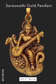 Antique Gold Saraswathi Pendant 561va181 Antique Gold Pendant Gold Jewelry