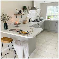 Painted grey slate kitchen stevenage hertfordshire kitchen. Fairford Grey Kitchen White And Grey Kitchen Tiles Whiteandgreykitchent In 2021 Open Plan Kitchen Dining Living Open Plan Kitchen Living Room Kitchen Room Design