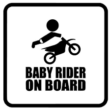 Baby On Board Sign Black And White Baby Rider On Board Decal For You Car Truck Suv Van Etc Works On Windows Mirrors Walls Any Smooth Clean Surface Out Motocross Baby Baby Bike Baby Lane