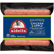 1 package chicken & apple smoked sausage links. Aidells Smoked Chicken Sausage Breakfast Links Chicken Apple 1 5 Lbs 30 Fully Cooked Links Shop Quality Foods