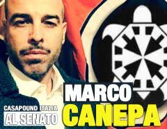 CASAPOUND CANDIDA MARCO CANEPA AL SENATO