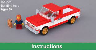Featured 2x sbricks, drives, steering, spring leaf dual suspensions, outriggers, operating 4 axis crane, opening elements and many details. Build Your Own Classic Pickup Truck Instructions The Brothers Brick The Brothers Brick