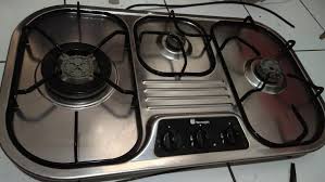 Tecnogas pp3x96g5vc kompor free standing silver. Kompor Gas Tanam 3 Tungku Merk Technogas Kitchen Appliances Di Carousell