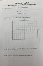 Consider The Following System Of Equations Line 1 3x Y 6 L Quizlet