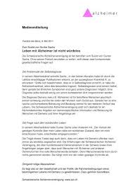 Unprätentiös präsentiert günther jauch die abschiedsworte von udo. Medienmitteilung Leben Mit Alzheimer Ist Nicht Wurdelos