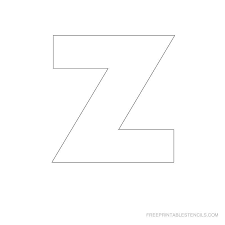 Printable Big Letter Stencil Z Stencils Printables Free Stencils Printables Templates Free Stencils Printables