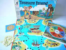 Vintage Treasure Island Board Game Milton Bradley 1956 Vintage Board Games Board Games Treasure Island Game