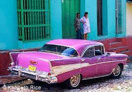 Colorful Cuban Car Cuban Cars Pink Car Classic Cars Trucks