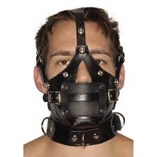 Strict Leather Premium Muzzle with Blindfold and Gags: Sex Toy Distributing