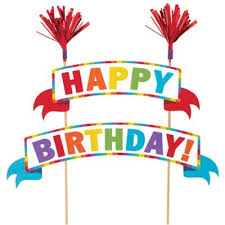 There's even happy birthday banner printable to suit boys and men which can be harder to find. Multicolor Happy Birthday Banner Cake Topper 9in X 10in Party City