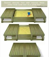 Sandbox With Benches Backyard Sandboxes Play Houses