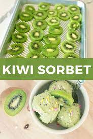 Kiwi Sorbet Recipe Sorbet Recipes Kiwi Sorbet Kiwi Dessert