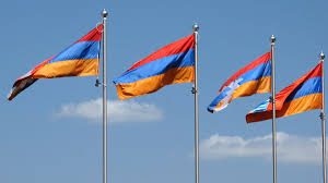 Armenien flagge / die flagge von armenien vektor abbildung. Armenien Und Aserbaidschan Schwere Kampfe In Bergkarabach Br24
