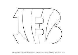How To Draw Cincinnati Bengals Logo Drawingtutorials101 Com Football Coloring Pages Cincinnati Bengals Bengals