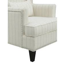 Rosecliff Heights Mcdonald Wingback Chair Birch Lane In 2020 Blue Accent Chairs Striped Upholstery Stripe Accent Chair
