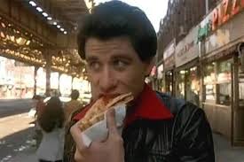 Pizza slice like Saturday Night Fever's Lenny's