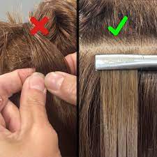 Permanent hair extensions, while not permanent, don't have to be removed at night as temporary hair extensions do. Tape In Extensions Mistakes And Solutions Behindthechair Com