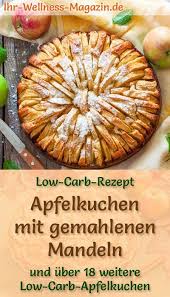 Saftiger Apfelkuchen Mit Gemahlenen Mandeln Einfaches Low Carb Rezept Fur Apfel Mandel Kuchen Ohne Zucker Und In 2020 Gemahlene Mandeln Low Carb Apfelkuchen Rezepte