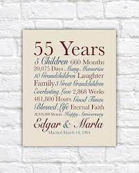 It'll be a fun activity and a trip down. 55th Anniversary Gift Grandparents Anniversary Gifts 55th Anniversary Gifts Anniversary Card For Parents 55th Anniversary
