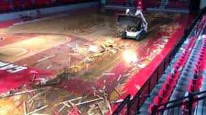 JSU's Pete Mathews Coliseum floor removed