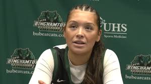 Camryn Fauria of @binghamtonuwbb ties her career-high 16 points in the  Bearcats' 68-48 win over NJIT., The sophomore goes seven-for-eight from the  field to lead BU!