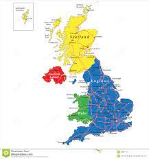 Często do tego celu wykorzystuje się pięć dni w roku szkolnym, podczas …których nie ma zajęć lekcyjnych. Anglia Szkocja Walia I Polnocna Irlandia Mapa Ilustracja Wektor Ilustracja Zlozonej Z Belfast British 33061772