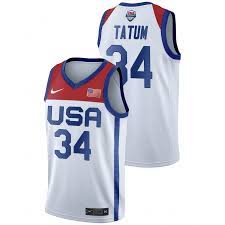 It means a lot, just being able to suit up in the usa jersey is an honor, said jackson. Usa Basketball Jayson Tatum Jersey Home White 2021 Tokyo Olympics Men
