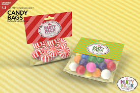 Candy Bag Packaging Mockup Packaging Mockup Party Packs Types Of Candy
