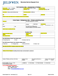 Jeld wen is an american building material retail company. Jeld Wen Warranty Service Request Form Fill Online Printable Fillable Blank Pdffiller