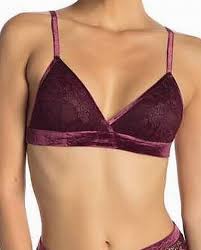 Details About Shimera Womens Bra Burgundy Red Size Xl Lace Velvet Wire Free Bralette 564