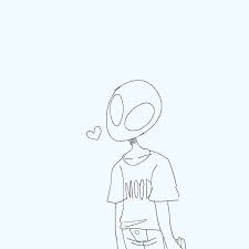 These Little Alien Dudez Are Juzt Vibing Nd I Rezpect Tht But As An Irken Invader Zharp Inhale Alien Drawings Easy Drawings Alien Aesthetic