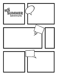 Pin By Kimberly G On Art Worksheets Comic Book Template Comic Strip Template Book Cover Template