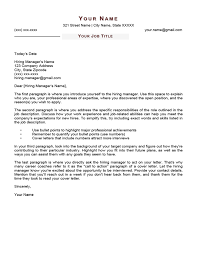 Free Basic Cover Letter Templates Word Download 45 Designs