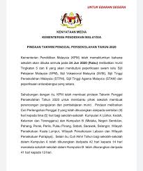 Berikutan daripada pindaan takwim persekolahan tahun 2020 yang dibuat oleh kementerian pendidikan malaysia (kpm), kalendar tahun 2020 terbaru yang mengandungi cuti sekolah dan cuti awam yang lengkap telahpun disediakan untuk dimuat turun. Cuti Akhir Tahun Persekolahan 2020 Dipendekkan