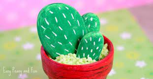 How to draw kawaii cactus#cactus #draw #kawaii. Diy Rock Cactus Craft Painting Stones Easy Peasy And Fun