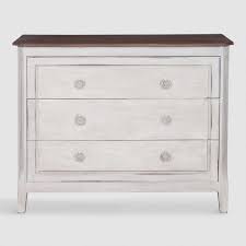 Most of these designs will feature a column of two or three drawers equal in size. Issa Small Gray Wash 3 Drawer Wood Dresser