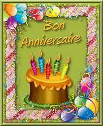 Carte : Joyeux Anniversaire avec gâteau