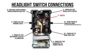 The part of 1983 ford bronco wiring diagram: Headlight Switch Toms Offroad