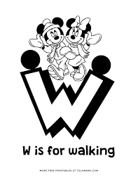 As with all our other coloring pictures these coloring sheets are available. Free Printable Mickey Mouse Abc Coloring Pages Tulamama